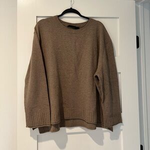 Jenni Kayne Everyday Sweater in Taupe size 3XL